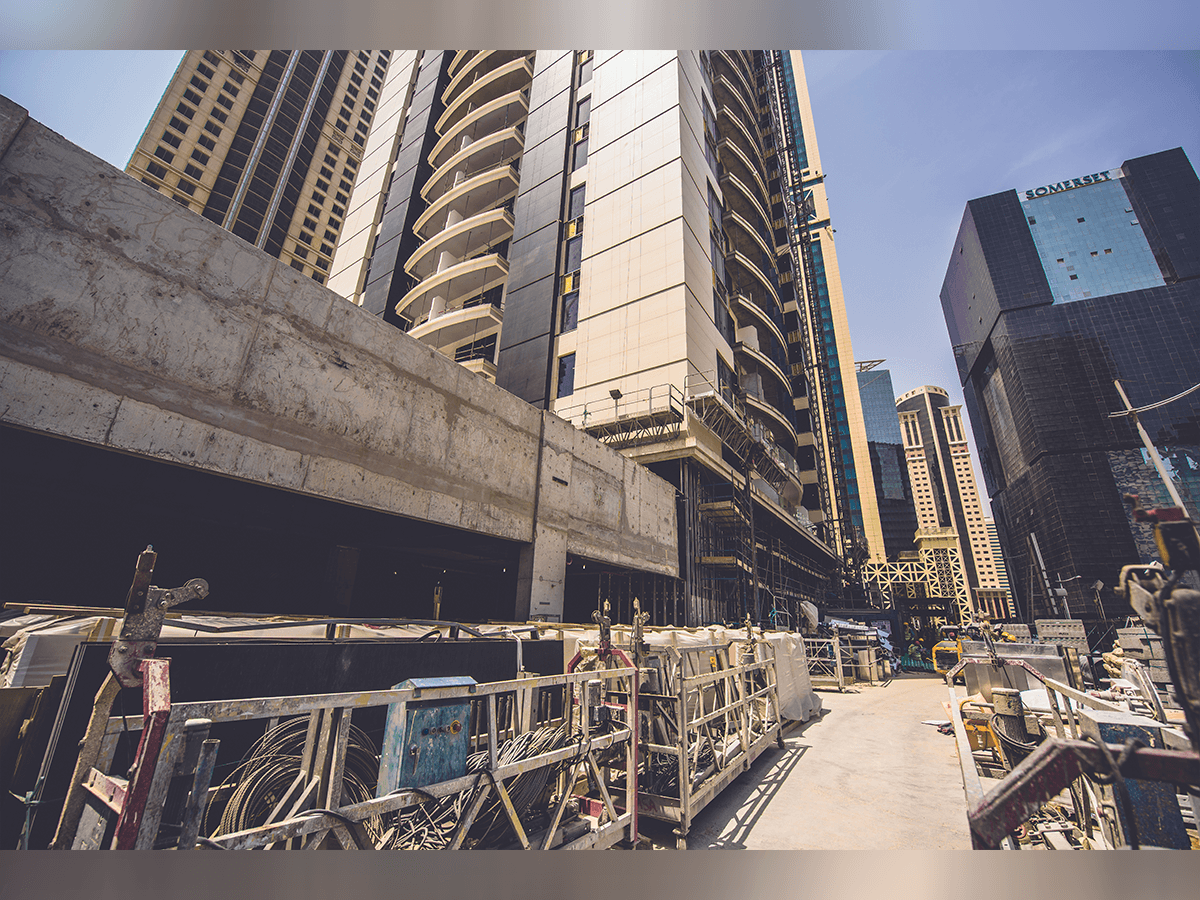 Mast climber project in Union Residential Tower, Qatar